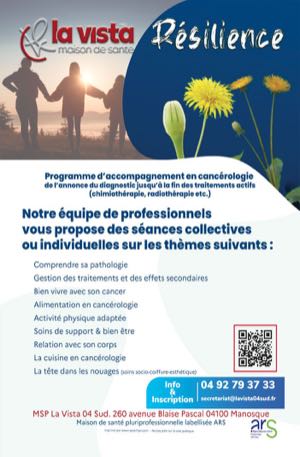 Affiche Programme d'éducation thérapeutique Résilience