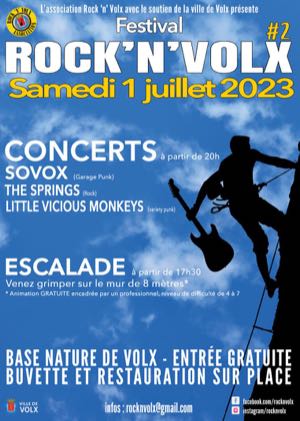 Affiche festival Rock'n'Volx 2023